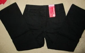 Vaqueros elásticos Faded Glory Girls talla grande 10.5 negros bootcut nuevos con etiquetas - Imagen 1 de 2