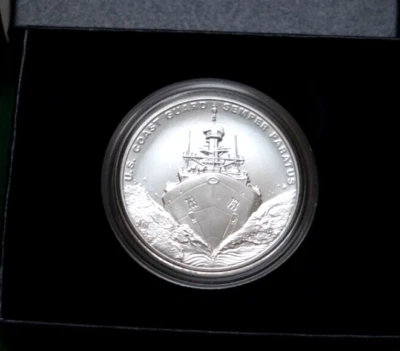 2022 U.S. Coast Guard Armed Forces One-Ounce Silver Medal - Image 1 of 4