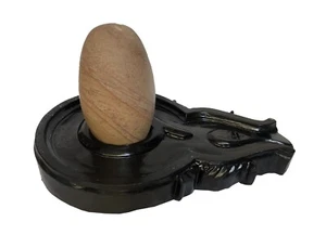 Marmor religiöser hinduistischer Gott 12" Shivlingam mit 18" schwarzem Marmor Yoni Basis Dekore - Bild 1 von 10