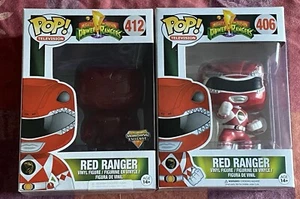 Funko Pop! Vinyl Mighty Morphin Power Rangers Red Ranger #406 & Exclusive #412 - Bild 1 von 4