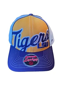 Louisiana State University LSU Tigers Zephyr Purple Trucker Snapback Cap Hat NWT - Picture 1 of 8