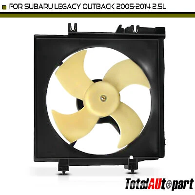 Radiator Fan Assembly with Shroud for Subaru Outback Legacy 2005-2014 H4 2.5L - Image 1 of 4