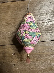 Reliquia Porcelana 2002 Ediciones Bradford Louis Tiffany Ornamento Geranio - Imagen 1 de 6