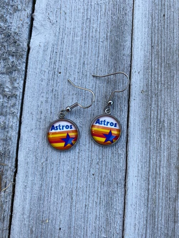 Houston Astros Dangle Earrings Cover