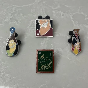 4 Bösewicht versteckt Mickey Disney Disneyland Trading Pins Haken Ursula Jafar - Bild 1 von 2