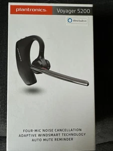 Casque Bluetooth Plantronics Voyager 5200 quatre micros antibruit avec alexa - Photo 1 sur 6