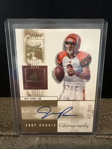 JEFF ROWE 2007 SP Chirography Rookie Auto /699 #125 BENGALS - Picture 1 of 2