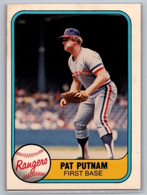 1981 Fleer - Pat Putnam #630 Texas Rangers MLB Baseball Card - Image 1 of 2