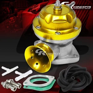 VÁLVULA DE SOPLADO TURBO BILLET AJUSTABLE ALUMINIO DORADO TIPO RS BOV+MANGUERAS/PERNOS - Imagen 1 de 1