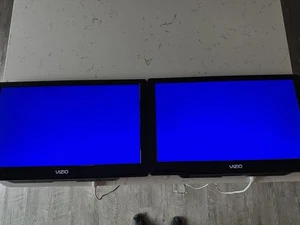 Pair of Vizo 22 E220MV LED TVs with Power Supplies Tested Works - Picture 1 of 8