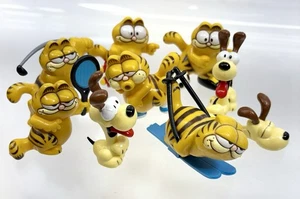 Lote de 9 figuras vintage de PVC Garfield Odie dibujos animados deportes 81-83 Hong Kong - Imagen 1 de 11
