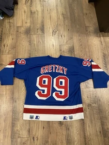 Vintage 90’s Wayne Gretzky #99 New York Rangers Starter Stitched Jersey XL NHL - Picture 1 of 12