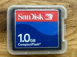 SanDisk Compact Flash CF Memory Card 1GB for DSLR and Digital Cameras - Picture 1 of 1
