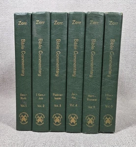 E.M. Zerr Bible Commentary Complete 6-Vol. Set 1947 HB Genesis to Revelation 1-6 - Foto 1 di 24
