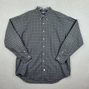 Ralph Lauren Button Up Shirt Mens XL Long Sleeve Blue Red Yellow Check - Picture 1 of 11
