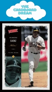 Olmedo Saenz 2000 Upper Deck Victory #29 Oakland Athletics Baseball Card - Picture 1 of 2