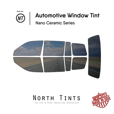 Película de tinte de ventana precortada nano cerámica vidrio para automóvil para Toyota Highlander 2001-2007 Foto 1 de 4