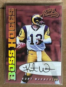 Kurt Warner 2000 Playoff Absolute Boss Hoggs Autograph Holo Refractor Variant SP - Picture 1 of 4