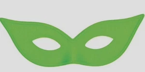 Green Eye Harlequin Masquerade Venetian Eye Mask Adult Accessory One Size - Picture 1 of 1