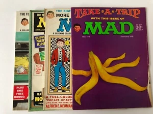 Vintage Lot Of Mad Magazines Annual Collections 8th,9th,10th & Bonus #116 Jan 68 - Picture 1 of 5