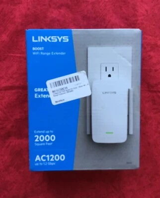 Linksys Boost WiFi Range Extender AC1200 Hasta 1.2 Gbps Blanco Nuevo en Caja Foto 1 de 4
