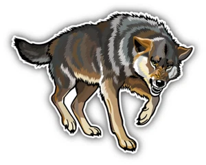 Calcomanía adhesiva para parachoques de coche Wild Wolf - Imagen 1 de 1