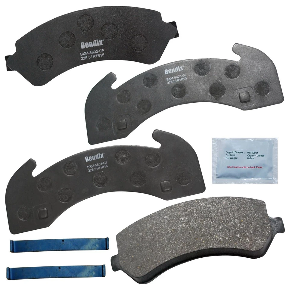 Disc Brake Pad Set fits 1983-2000 GMC C7000 P60 C7000 Topkick  BENDIX FLEET METL - Image 1 of 1