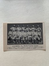 Lynchburg Shoemakers Virginia League Buck Hooker 1909 Baseball Team Picture
