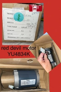 Red Devil YU4824K motor 1/4 hp Ph1 115/230 volt 1725 rpm P/N 5785917 5/8" shaft - Picture 1 of 6
