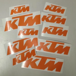 2 ADESIVI PRESPAZIATO PER moto ktm varie dimensioni - Imagen 1 de 1