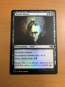 World-Weary (Showcase) | MtG Magic Modern Horizons 2 MH2, NM-M, FOIL - Picture 1 of 2