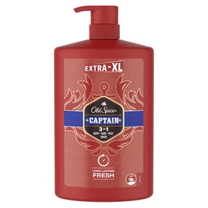 OLD SPICE CAPTAIN 3in1 Shower Gel EXTRA XL Size Bottle 1L 33.8fl. oz. - Picture 1 of 6