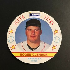 ROGER CLEMENS 1991 HOLSUM SUPER STARS DISC #13 BASEBALL CARD