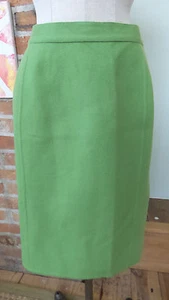 vtg Salvatore Farragamo  Skirt Green Wool Size 12 - Picture 1 of 10