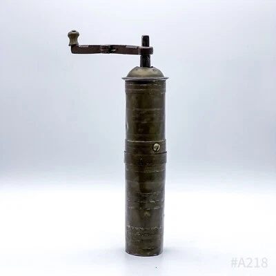 Antico Orientale Macinino Caffè Mühle Moka IN Ottone Con Manovella 27cm - Bild 1 von 4