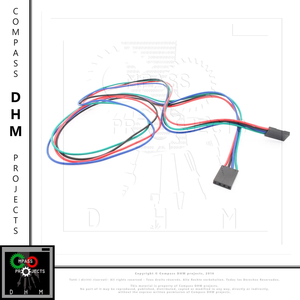 Cavo Dupont 4 pin 70cm connettore femmina femmina jumper Arduino Prusa 3D - Imagen 1 de 1