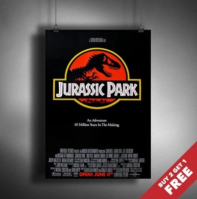JURASSIC PARK SERIE 1 POSTER FILM 1993 * A3 A4 * Stampa classica vintage film
