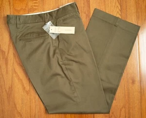 NWT TROPHY CLOTHING TR-CP01 40s Civilian Pants Olive Chinos MADE IN JAPAN Sz 34 - Picture 1 of 14