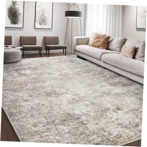 Area Rug Living Room Rugs - 9x12 Abstract Large Soft Indoor 9' x 12' Brown - Picture 1 of 7