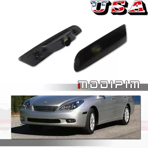 Juego de cubiertas de carcasas de luces marcadoras laterales para guardabarros delanteros ahumados para Lexus ES300 ES330 - Imagen 1 de 9