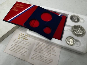 1776 - 1976 United States Bicentennial Silver Proof 3 Coin Set - Picture 1 of 5