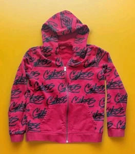 Red Signature Guess Zip Up Hoodie Kids 12 Pre-owned - Picture 1 of 3