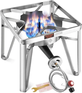 ARC 200,000BTU Propane Burner Stainless Steel Single Burner Propane Stove Gas Co - Picture 1 of 12