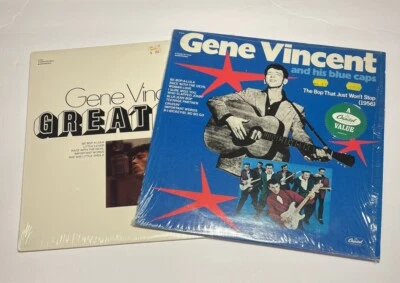 Gene Vincent & His Blue Caps Lp Greatest Hits The Bop That Just Wont Stop Shrink Foto 1 de 4