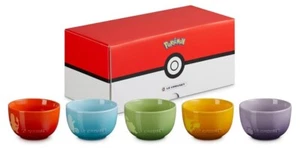 Le Creuset Pokemon Colección Set 5 Piezas Vajilla Limitada Esfera Bolas de Arroz - Imagen 1 de 6
