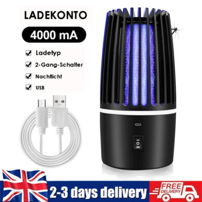 ENVIROSHOT Electric Mosquito Killer USB LED Insect Bug Zapper Fly Pest Trap Catcher Lamp UK