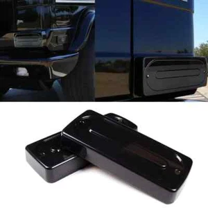 Gloss Black Rear Tail Light Cover Lenses For 1999-2018 Mercedes W463 G-Class - Picture 1 of 10