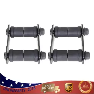 For Ford Mustang 1965-1973 Left+Right Rear Leaf Spring Shackle Kit Pair - Bild 1 von 10