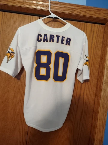 NICE Vintage GTS Cris Carter #80 Minnesota Vikings L Jersey L 14-16 Youth 🏈SKOL Cover