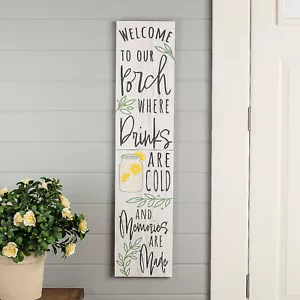 Welcome to Our Porch Sign, Birthday, Home Decor, 1 Piece - Picture 1 of 2